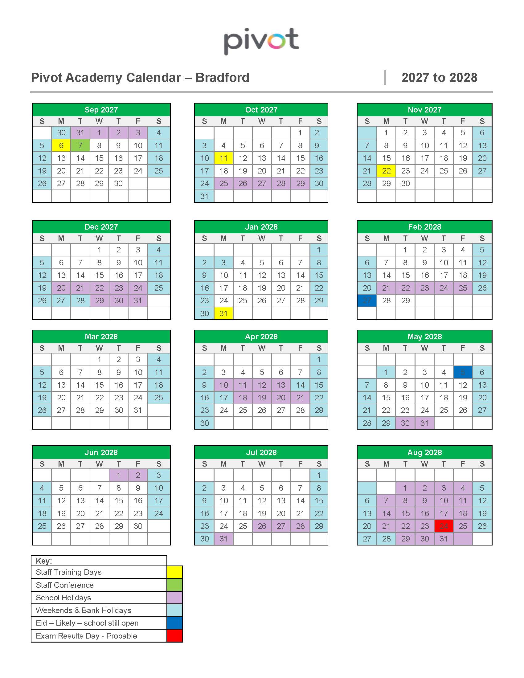 Kirkless Acadamies Term Dates