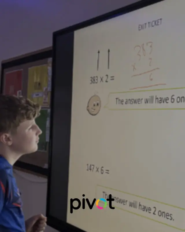 Our new interactive whiteboards are an absolute hit with our students. 
Following a technology review in the Autumn term this year, we have upgraded our network and equipment to inspire and captivate. These 86” multi touch interactive boards have done just that. Either as a focal point for learning, a tool for group, pair or individual learning, these devices have transformed learning in our classrooms. Students just love to use them, and all the tools they offer, to reinforce their understanding and learn new things. 
This technology review also resulted in students being allocated a personal laptop, complete with earphones, visualisers in classrooms, a suite of new software and a look to how we can harness AI to improve outcomes. Watch this space!